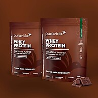 Whey Isolado Puravida Dark Chocolate 450g: Puro Sabor e Proteína - imagem 1