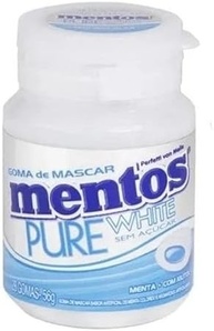 Kit Chiclete Mentos 6x56g Garrafinha White - imagem 1