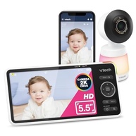 Monitor de Bebê Wi-Fi Inteligente VTech - Tela HD 5,5", Câmera 1080p, Controle Remoto e Segurança Total - imagem 2