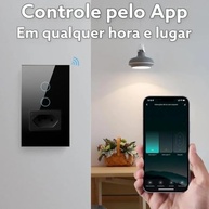 Interruptor Inteligente Novadigital Wi-Fi 1 Botão Touch: Controle Sua Casa com Voz e App! - imagem 4