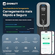 Evowatt Master: Carregador Inteligente para Carros Elétricos Domésticos - 7.4kW, APP WiFi/Bluetooth - imagem 3