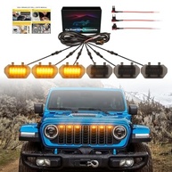 Luzes de Grade LED Âmbar para Jeep Wrangler JL/JLU 2024-2026: Segurança e Estilo Premium - imagem 3
