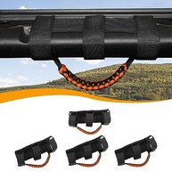 Alças de Suporte Hoolcar Paracord para Jeep Wrangler JK/JL/JT - Preto e Laranja - imagem 2