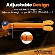 Braços de Controle Superiores Ajustáveis maXpeedingrods para Jeep Wrangler TJ, Cherokee XJ/Grand Cherokee ZJ/WJ (0-20cm Lift) - imagem 4