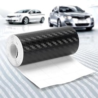 Adesivo Fibra de Carbono 4D Black 1m x 9cm: Envelopamento Premium para Carro e Moto - Impermeável e Lavável - imagem 4