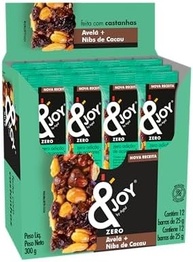 Enjoy Barra Zero Açúcar Avela E Nibs De Cacau 12 X 25G - imagem 3
