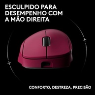 Mouse Gamer Logitech G PRO X SUPERLIGHT 2 DEX Rosa Magenta: Precisão e Liberdade Sem Fio - imagem 4