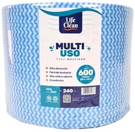 Pano Multiuso Limpeza 20cm x 240 Metros - 600 Unidades - Azul - imagem 2
