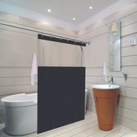 Cortina Box para Banheiro com Visor em PVC 1,38m x 1,98m – Design Moderno e Funcional - imagem 1