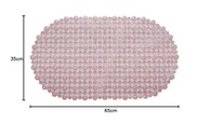 Tapete de PVC com Antiderrapante para Banheiro Rosa - 49cm x 32cm | Segurança e Estilo para seu Ambiente - imagem 4