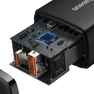 Carregador Baseus 20W Dual USB-C + USB Ultra Rápido para iPhone X, 11, 12 e Mais - imagem 4
