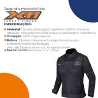 Jaqueta Impermeavel Moto Motociclita X11 Breeze - imagem 4