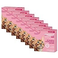 Xô Parasitas! Vermífugo para Gatos Chemital - Kit 7 Comprimidos - imagem 1