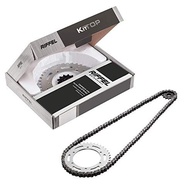 Kit Relação Completa Yamaha Fazer 150 (2014-2020) Riffel TOP com Retentor O-ring Aço 1045 - imagem 3