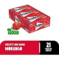 Trident Morango Zero Açúcar: Frescor e Sabor (21 unid.) - imagem 2