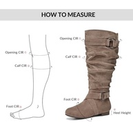 mysoft Botas femininas largas na altura do joelho, cano alto, largas, com zíper lateral - imagem 4
