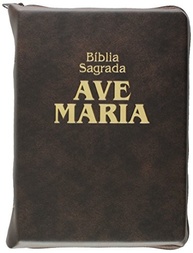 Bíblia Ave-Maria Zíper Média Marrom: Sua Companheira Espiritual Diária - imagem 2