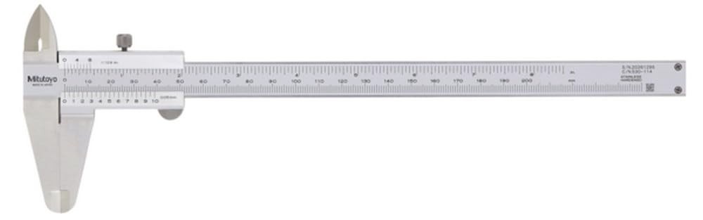 Paquímetro Analógico Mitutoyo 200mm (8") - Precisão Profissional 530-114