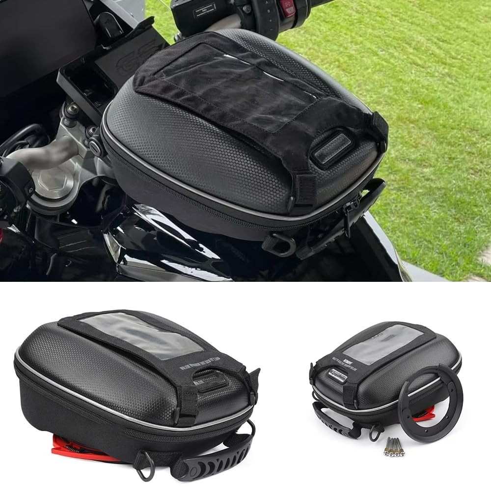 Mochila de Tanque Racing para BMW R1300GS, R1250GS, S1000XR e mais | Armazenamento Seguro e Acesso Rápido