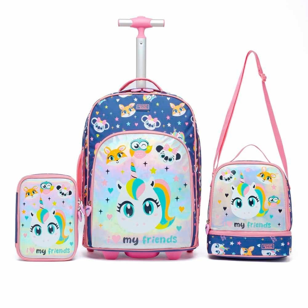 Mochila Escolar Feminina Grande: Kit Completo!