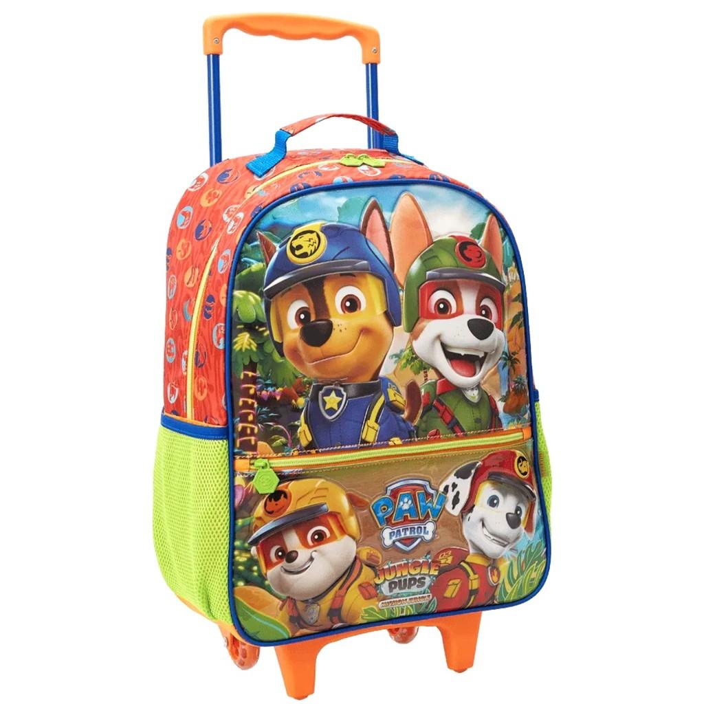 Mochila Patrulha Canina com Rodinha: Aventura na Escola!