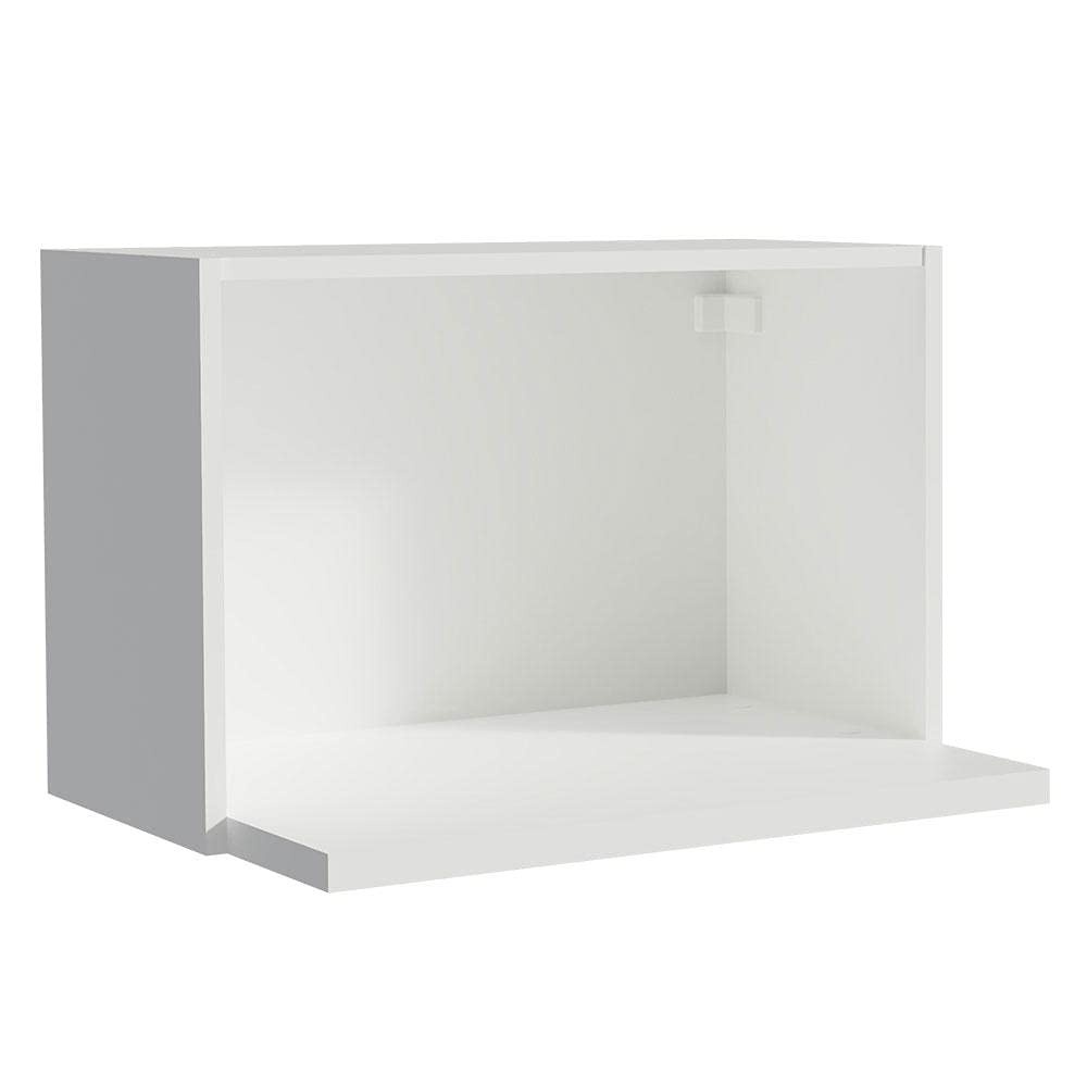 Armário Aéreo Madesa Acordes 60cm com Nicho para Microondas - Design Moderno em MDF Branco