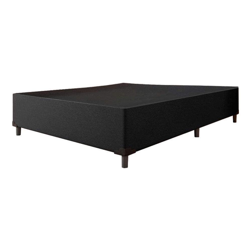Cama Box Casal 1,38m Prince Preto em Suede com Design Moderno e Conforto Premium