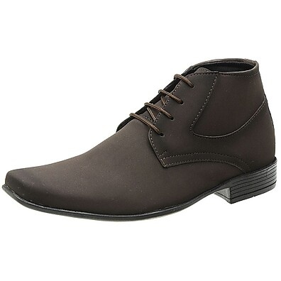 Sapato Social Cano Médio Café Nobuck Bico Fino – Estilo e Conforto para o Homem Moderno