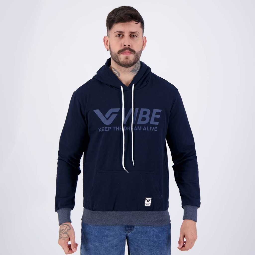 Moletom Masculino Vibe Marinho: Conforto e Estilo