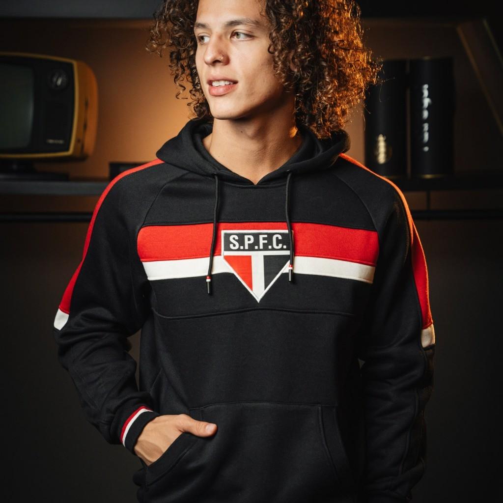 Moletom São Paulo Retrô: Preto, Oficial e Confortável
