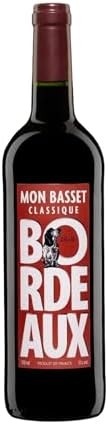 Vinho AOC Bourdeaux Mon Basset Classique 2019 Mon Basset Merlot 2019