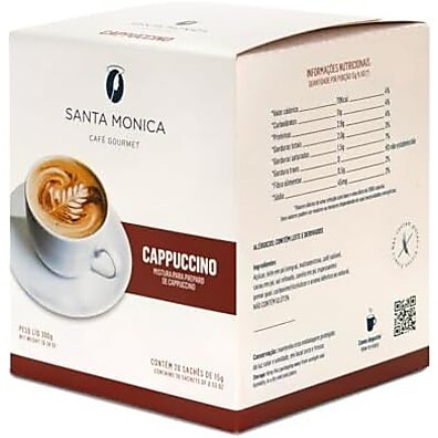 Cappuccino Santa Mônica: 20 Cápsulas Intensas