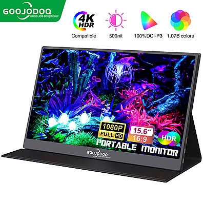 Monitor Portátil 15.6" Goojodoq: Imersão Total!