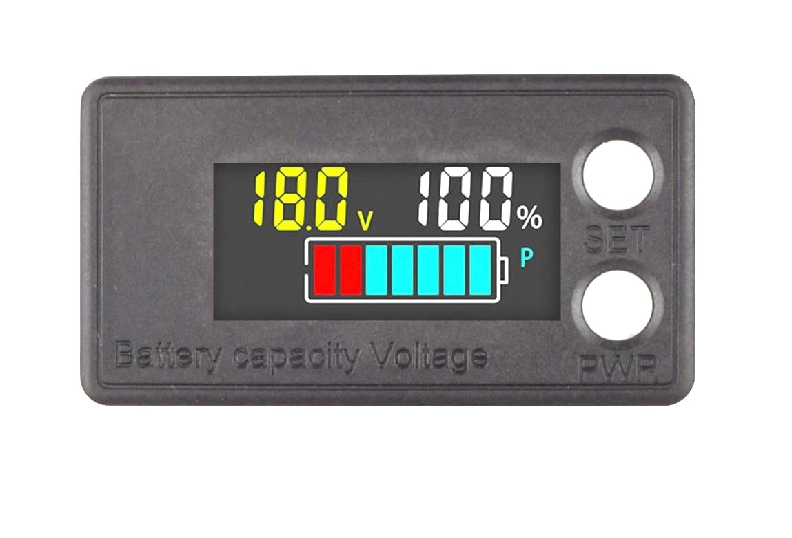 Voltimetro Digital DC 12V-48V: Monitore a Carga da Sua Bateria com Precisão!