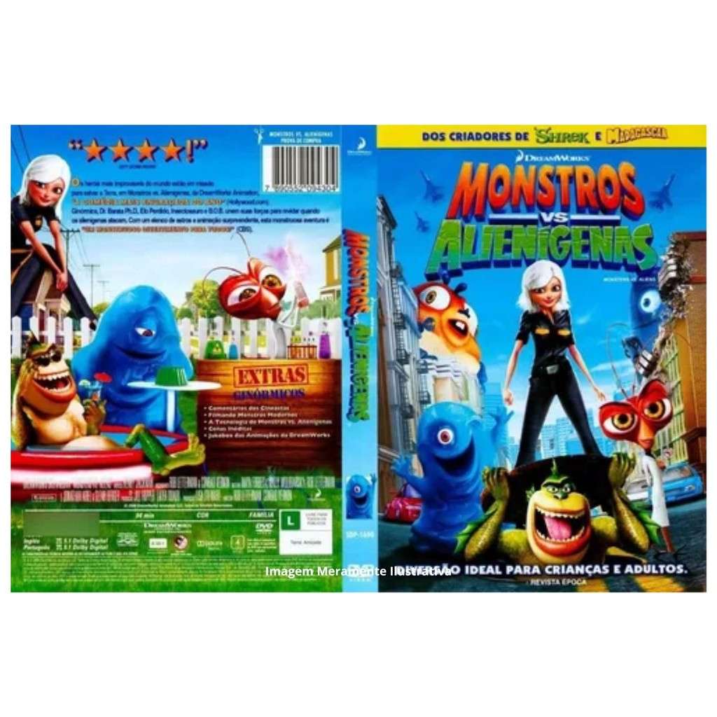 Monstros Vs. Alienígenas DVD 2009 - Compre Original