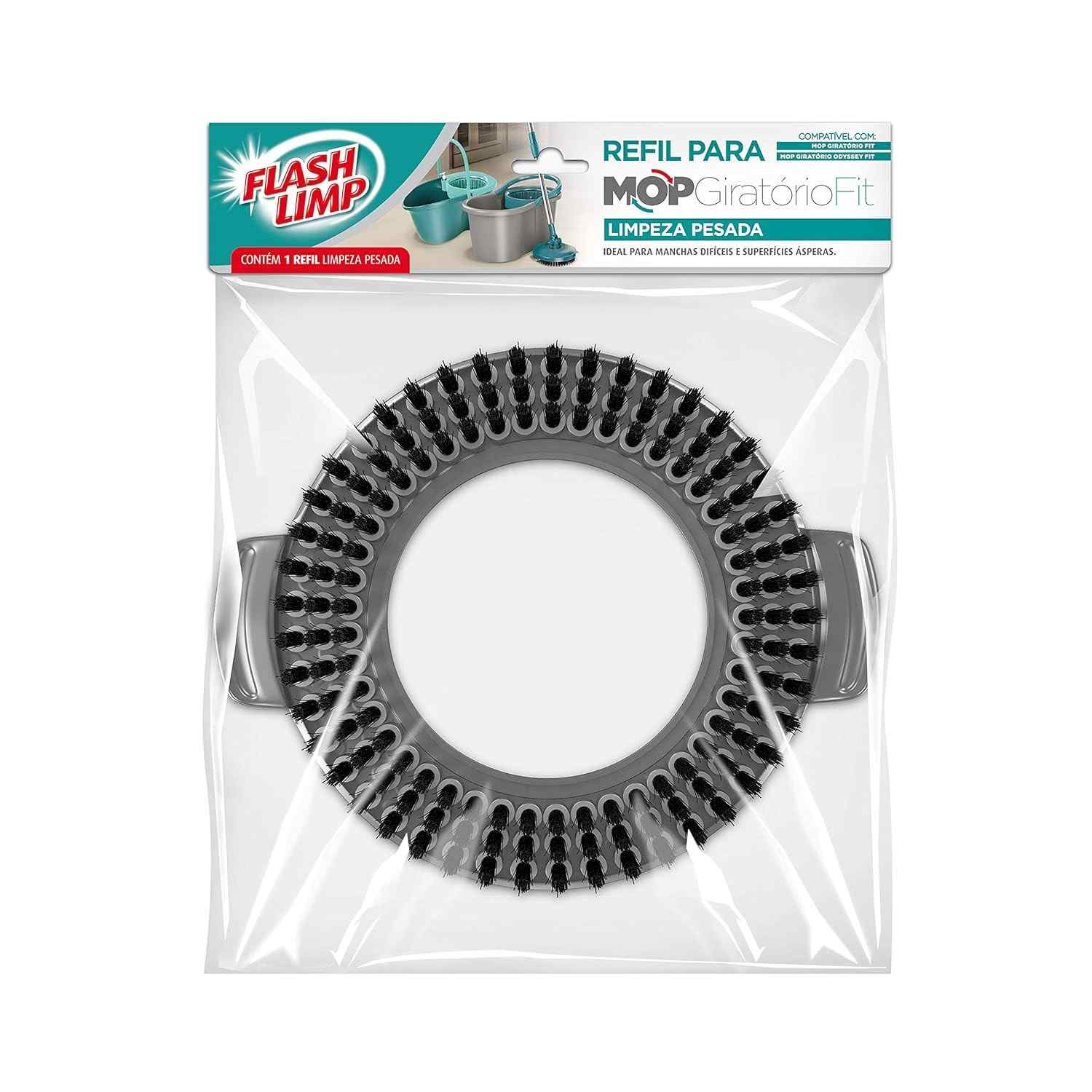Flash Limp Refil Limpeza Pesada Compatível com Mops Fit - MOP5010, MOP9775, MOP9379 e MOP7504