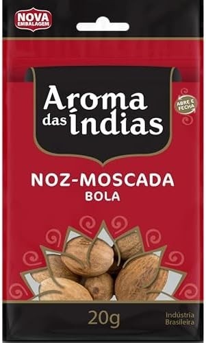 Aromas da Índia Noz Moscada Em Bola 20 Gramas