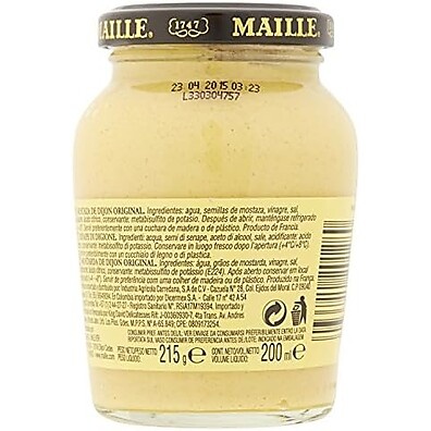 Mostarda Dijon Maille Original: Sabor Intenso 215g