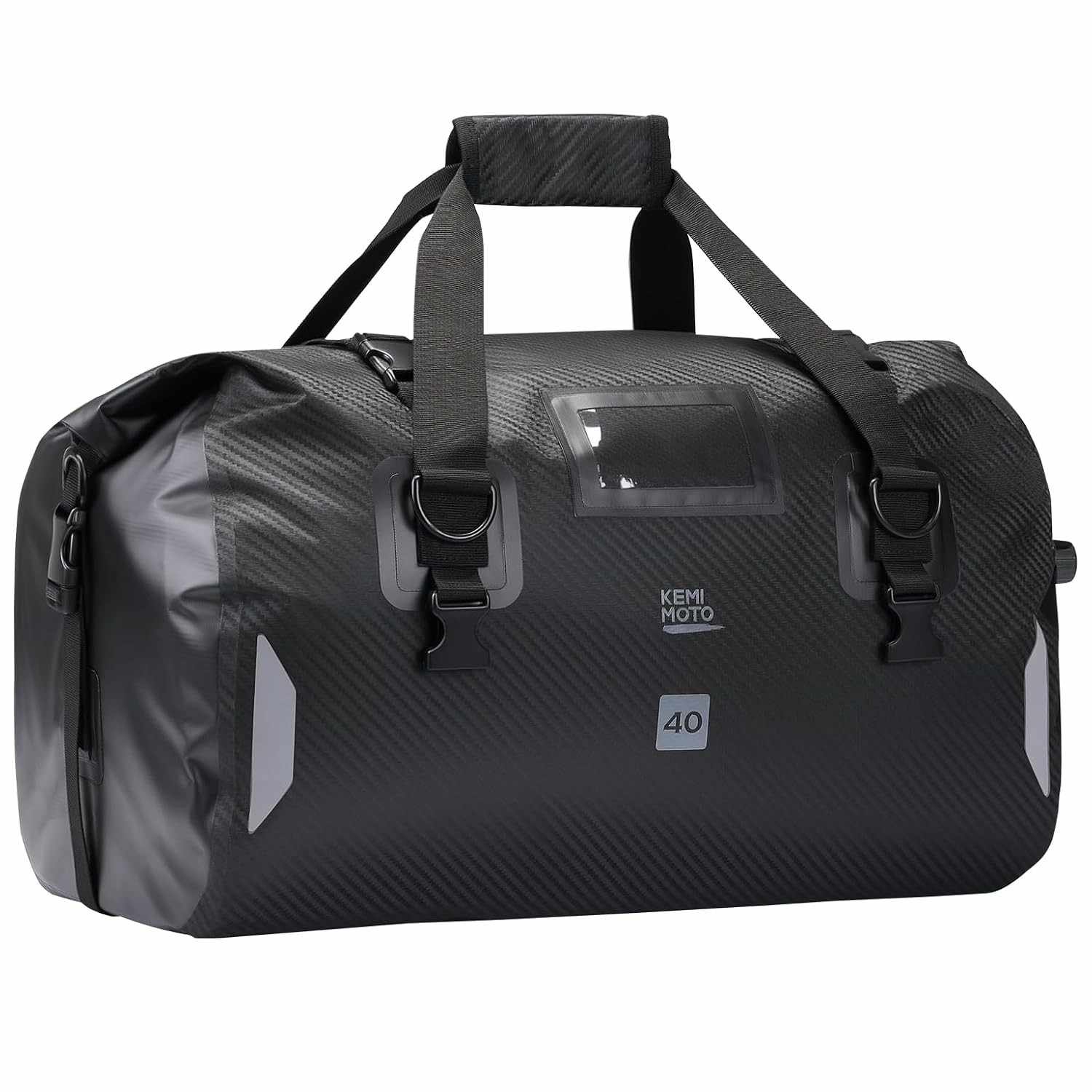 Bolsa Moto KEMIMOTO 40L: Aventura Impermeável e Segura para Sua Viagem