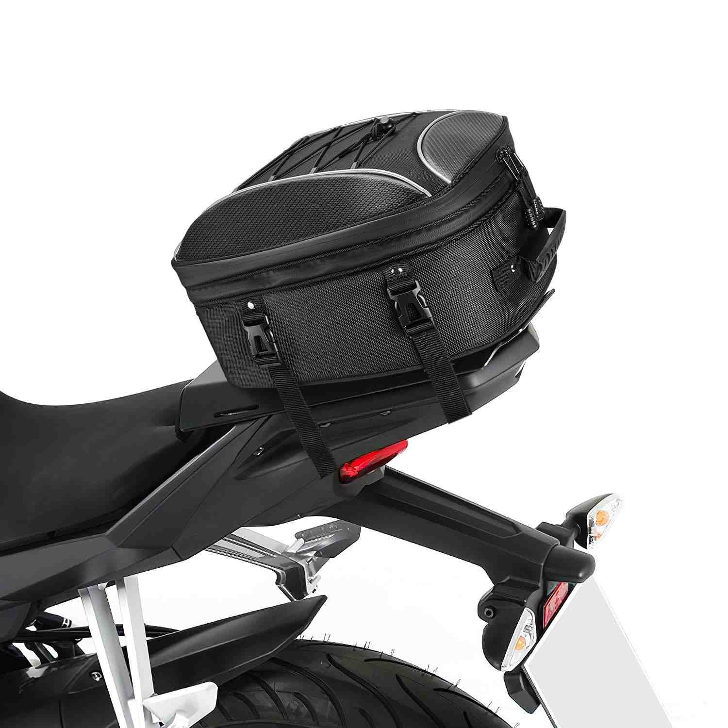 Bolsa Traseira Expansível KEMIMOTO 22-34L: Aventura e Praticidade para Sua Moto