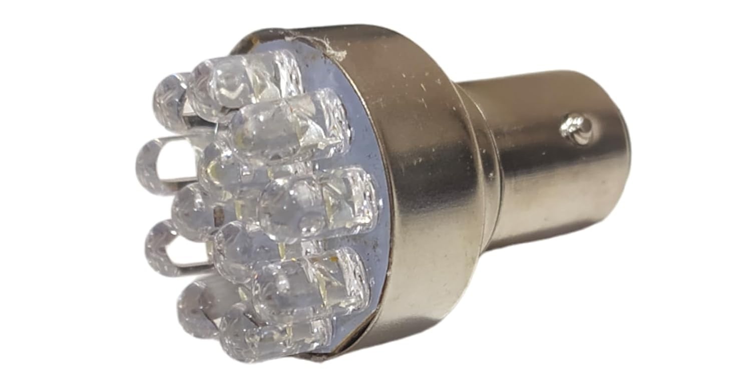 Lâmpada LED 2 Polos Moto: Freio e Lanterna Traseira Universal - Iluminação Potente!