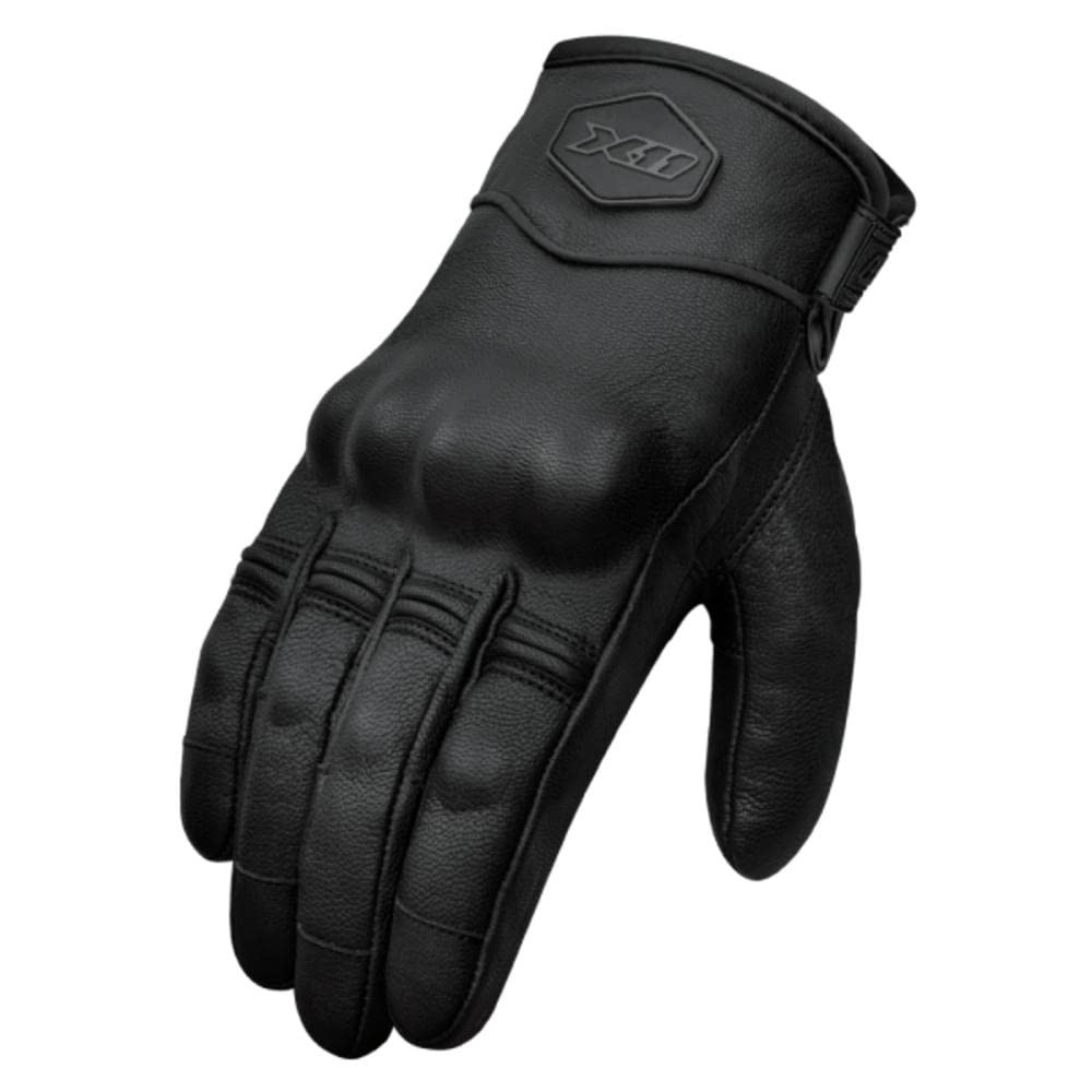 Luva X11 Route 2 Couro: Proteção e Estilo para Motociclistas - Tamanho GG Preto