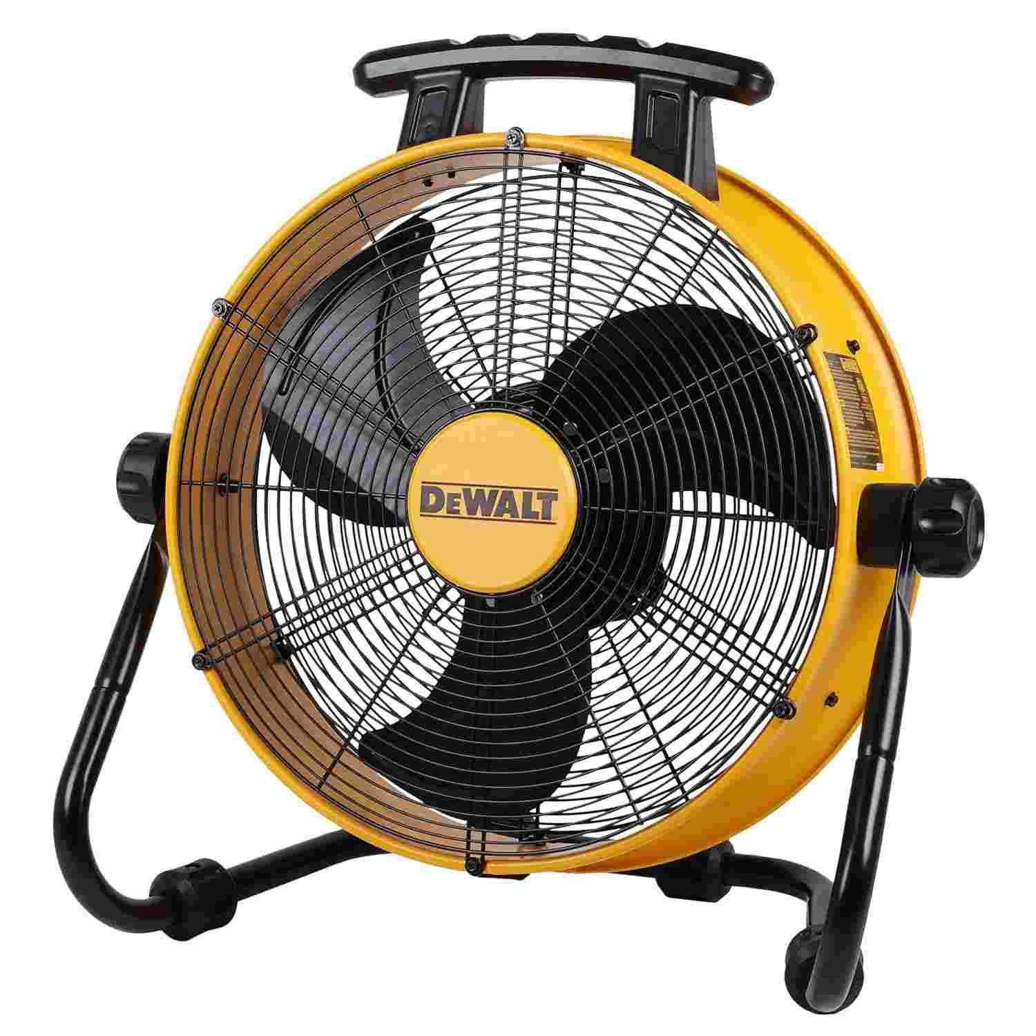 DEWALT Ventilador de Chão 45cm DXF1840 - 3 Velocidades, Inclinação 180°, Motor 1/6 HP