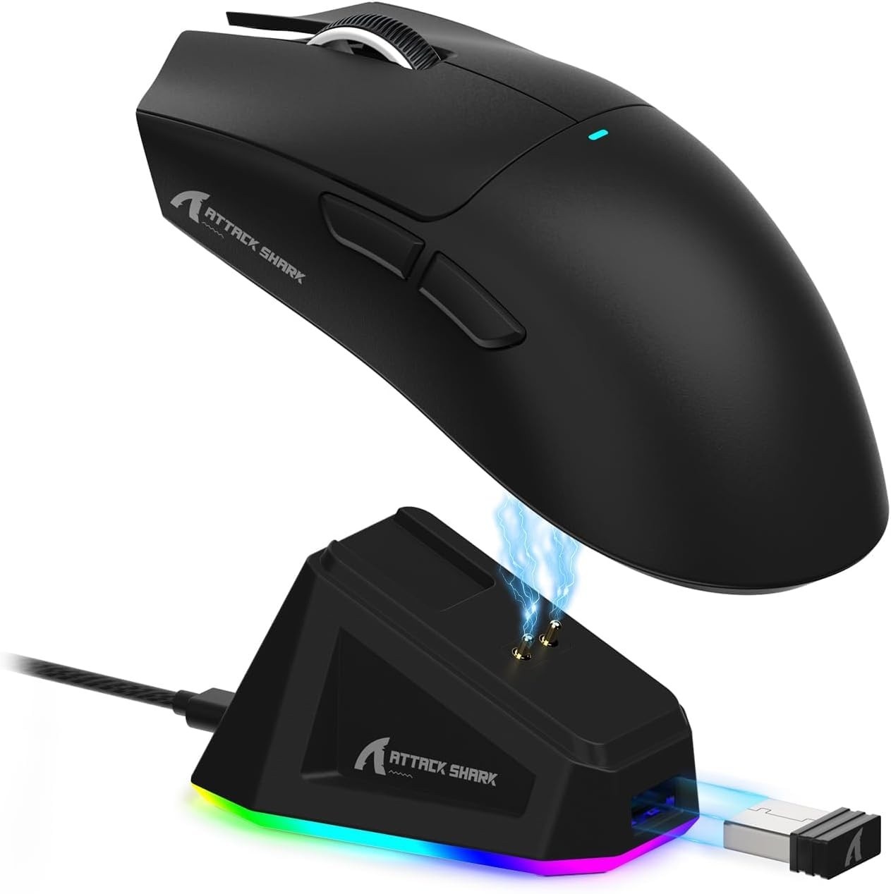 Mouse Gamer ATTACK SHARK X11 Tri-Mode: Liberdade Sem Fio, Precisão Imbatível e RGB Incrível