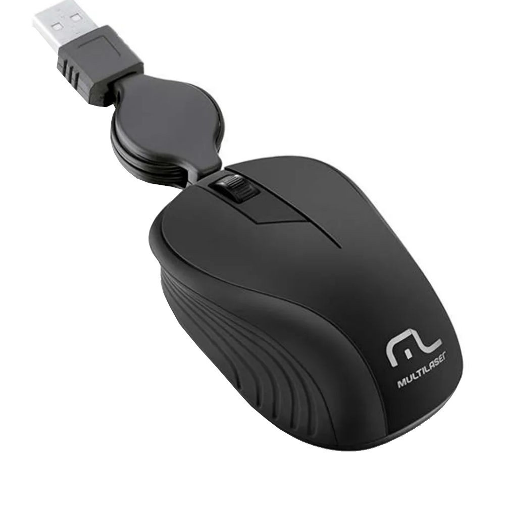 Mouse Retrátil Multilaser MO231: Conforto e Precisão