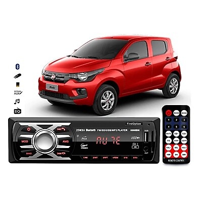 MP3 Player Fiat Mobi: Som Bluetooth, USB e Rádio