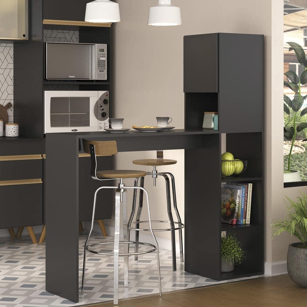 Armário de Cozinha com 1 Porta e Mesa/Bancada MP6004 Multimóveis - Design Moderno e Versátil