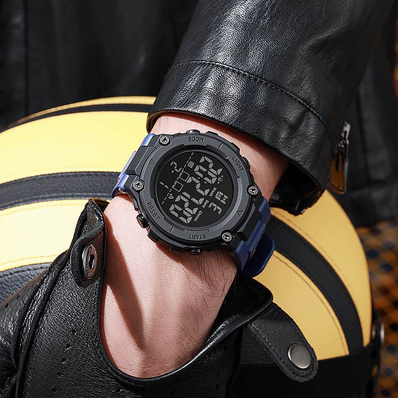 Relógio Esportivo Masculino Big Dial: Resistente e Multifuncional