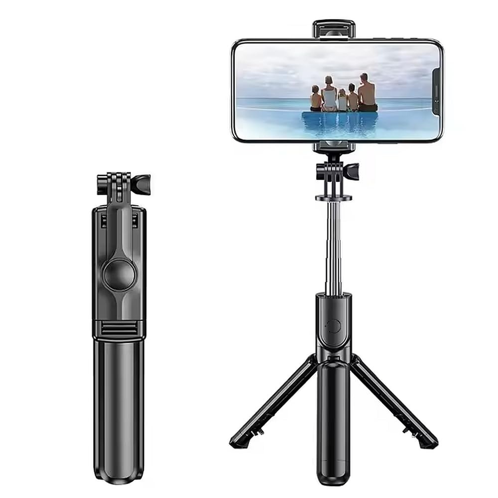 Bastão Tripé Selfie 360º Bluetooth Multifuncional com Controle Remoto - Leve e Estável
