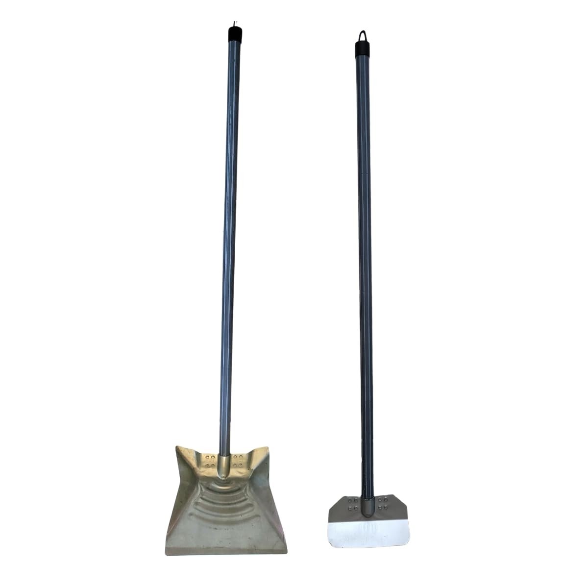 Pá Coletora de Lixo Multiuso com Cabo Longo 88cm - Metal Galvanizado para Limpeza Fácil e Sem Inclinação